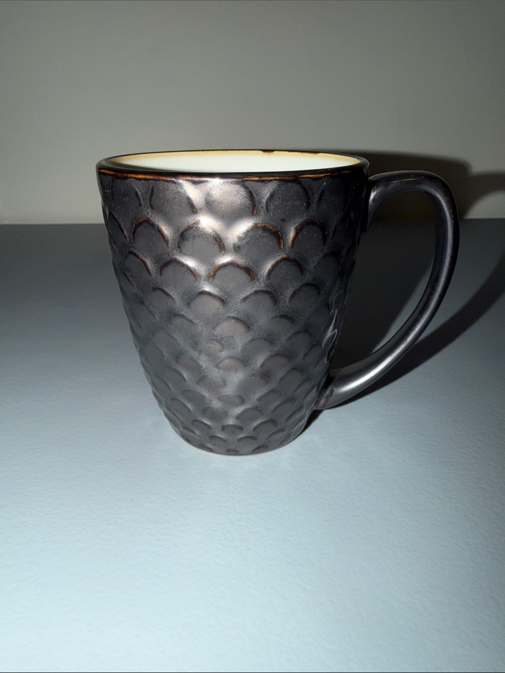 Cuisinart Textured Metallic Bronze/Brown Heavy Ceramic Stoneware Mug